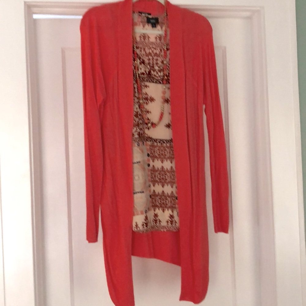 Apt 9 Tangerine Color Cardigan